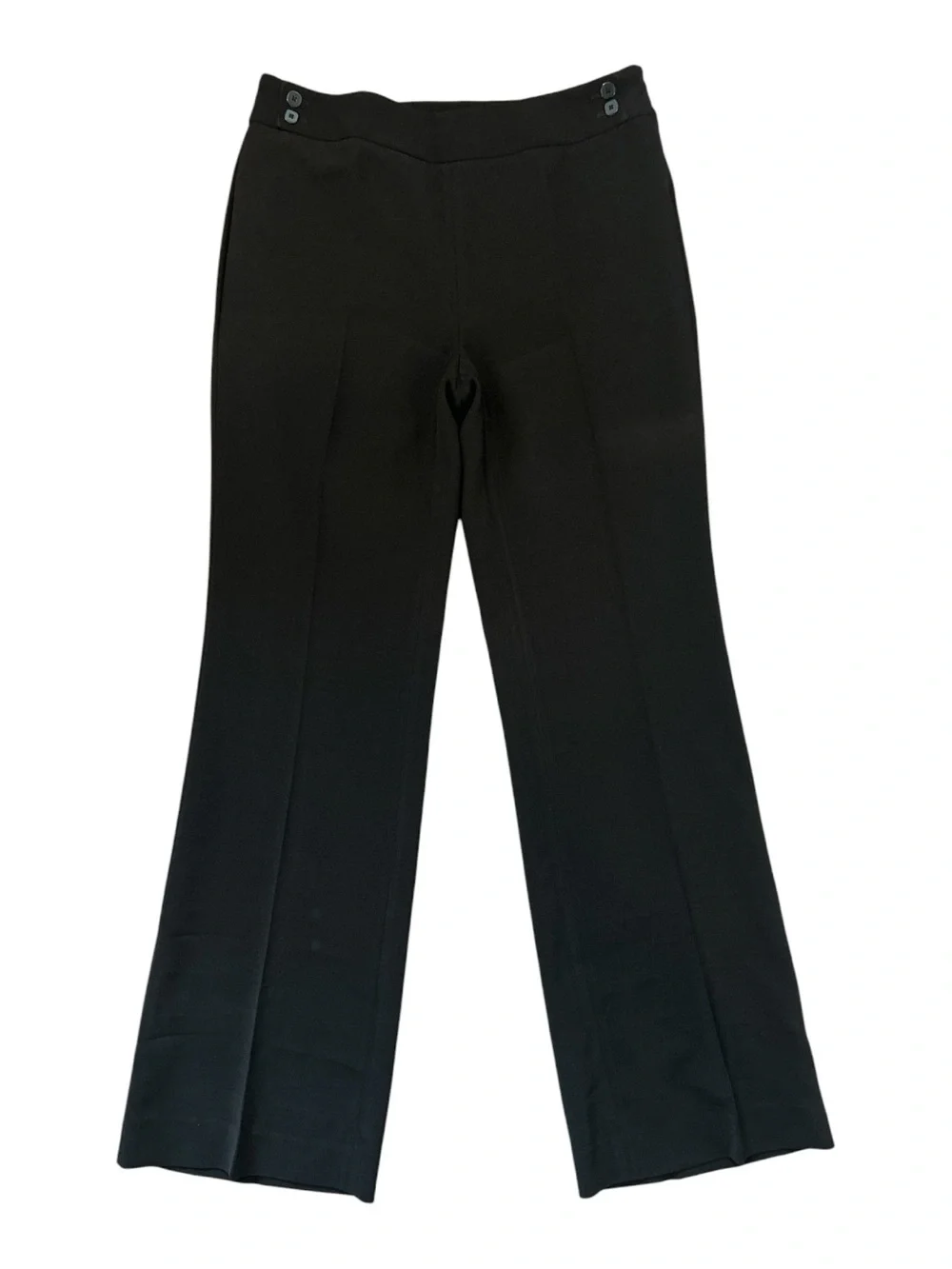 white house black market dress pants Women’s 8R Black Wide Leg Stretch Career eurosummerswim The Black Tux Cotton Color:Black-White